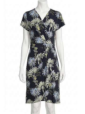 Tommy Bahama Carmela Palisade Print Palms Dress in Coastline (view 1)