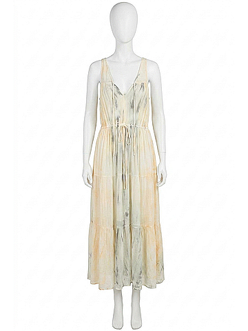 Young Fabulous & Broke Elinore Midi Dress in Buttercup Picnic Wash (view 1)