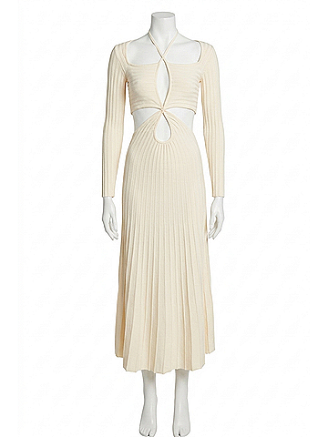 Cult Gaia Fergie Knit Dress in Off White (view 1)