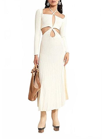 Cult Gaia Fergie Knit Dress in Off White (view 2)