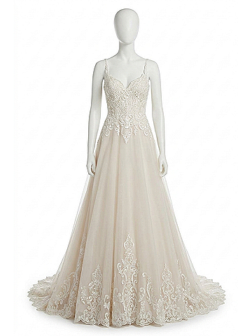 MoriLee by Madeline Gardner Rowena Sweetheart Neckline Dress in Ivory (view 1)