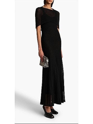 Khaite Thora Dress in Black (view 2)