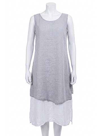GiGi Moda Athena Midi Dress in Gray (view 1)