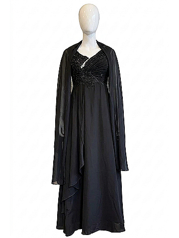 Diva USA Exclusive One Off Maxi Dress in Black (view 1)