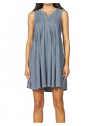 Dear John Floren Mini Dress in Stormy Blue (view 2)