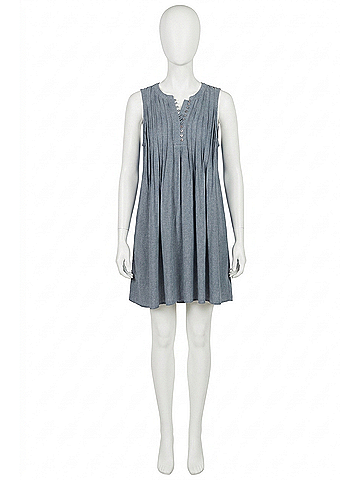 Dear John Floren Mini Dress in Stormy Blue (view 1)