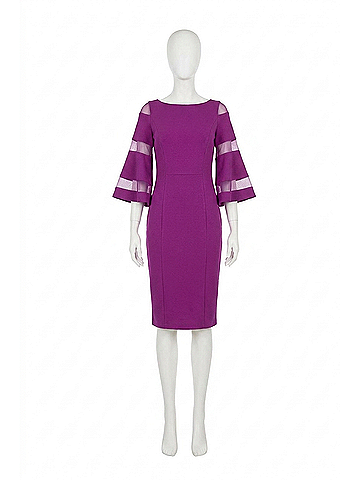 Joseph Ribkoff Knee Length Sheath Dress in Empress (view 1)