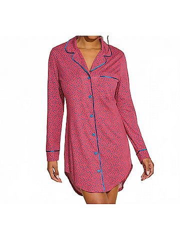 Cosabella Bella Printed Nightshirt in Fragolino Dots/Mirtillo Dots (view 2)