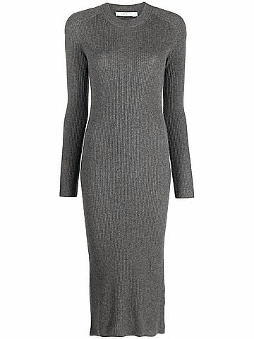 IRO Women's Liette Cashmere Dress in Anthracite (view 1)