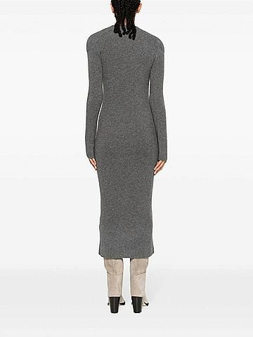 IRO Women's Liette Cashmere Dress in Anthracite (view 2)