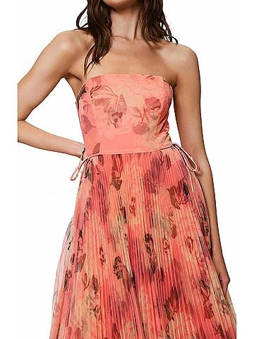 Hutch Costella Gown in Pink Brushes Floral (view 2)