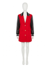 Dolce Cabo Red Varsity Jacket Mini Dress in Red Size L - photo 1