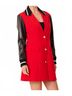 Dolce Cabo Red Varsity Jacket Mini Dress in Red Size L - photo 3