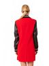Dolce Cabo Red Varsity Jacket Mini Dress in Red Size L - photo 4