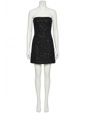 Generation Love Evelyn Tweed Dress in Black (view 1)