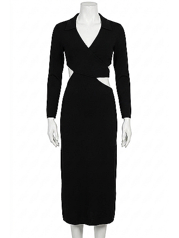 Cult Gaia Women's Cristina Knit Dress in Black (view 1)
