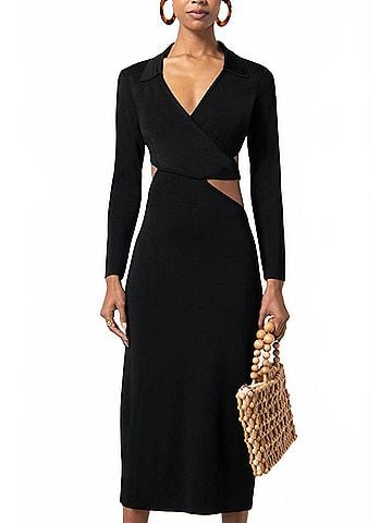 Cult Gaia Women's Cristina Knit Dress in Black (view 2)