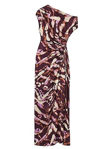 A.L.C. Poppy Satin Gown in Plum Violet (view 1)