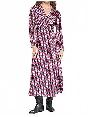 Vilagallo Amelia Dress in Hot Pink (view 2)