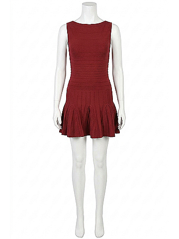 Olivaceous Heather Mini Dress in Burgundy (view 1)