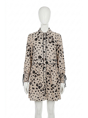 Greylin Elsa Button Down Dress in Ivory (view 1)