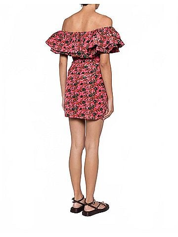 Rhode Vivi Mini Dress in Flora Splash (view 2)