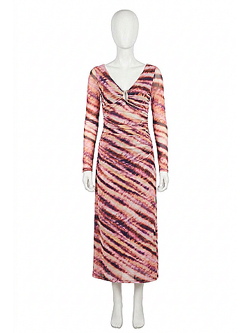 Minkpink Liv Mesh Midi Dress in Abstract (view 1)