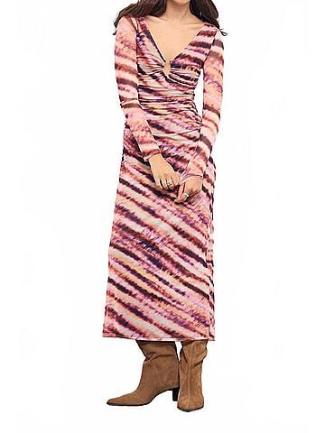 Minkpink Liv Mesh Midi Dress in Abstract (view 2)