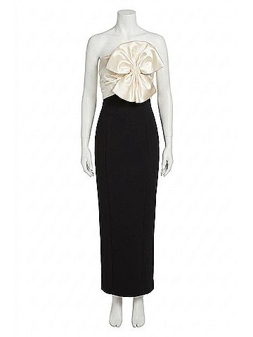 Ronny Kobo Kane Dress in Black/ Ivory (view 1)