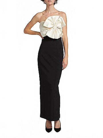 Ronny Kobo Kane Dress in Black/ Ivory (view 2)