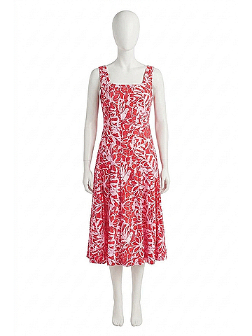 Tyler Boe Ginny Etched Primrose Dress in Multi Pink (view 1)