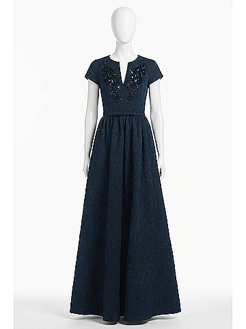 Sachin + Babi Estelle Gown in Poseidon (view 1)