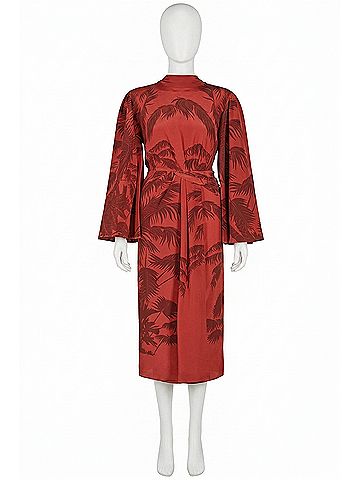 Johanna Ortiz Women's Odyssey Midi Dress in Marsala (view 1)