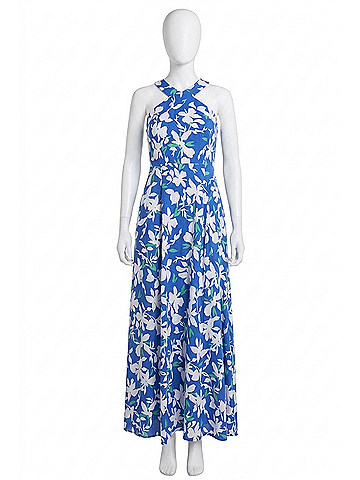 Southern Tide Anniston Blossom Bay Maxi Dress in Blue Lolite (view 1)