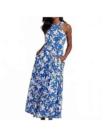 Southern Tide Anniston Blossom Bay Maxi Dress in Blue Lolite (view 2)