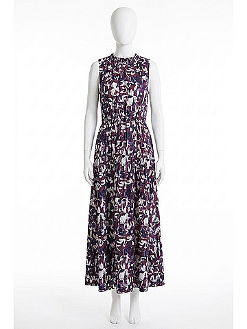 Apiece Apart Women's Arte Tank Dress in Aqua Di Fiore Fig (view 1)