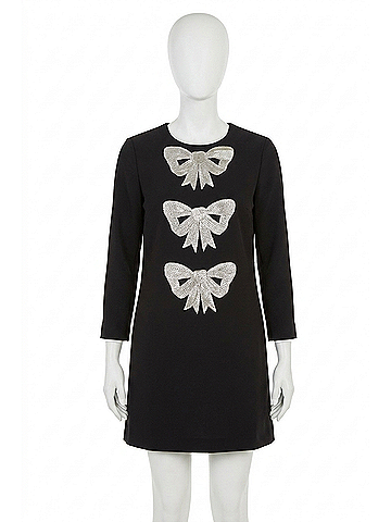Mestiza New York Katalin Mini Dress in Black (view 1)