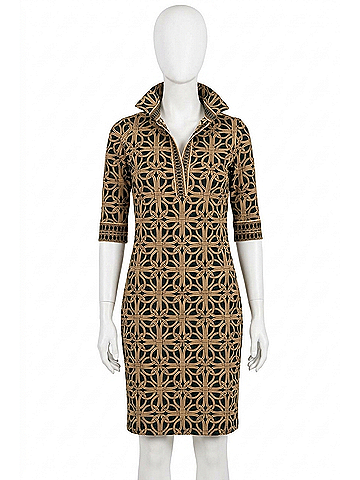 Gretchen Scott Designs Everywhere Dress - Ring Toss in Black (view 1)