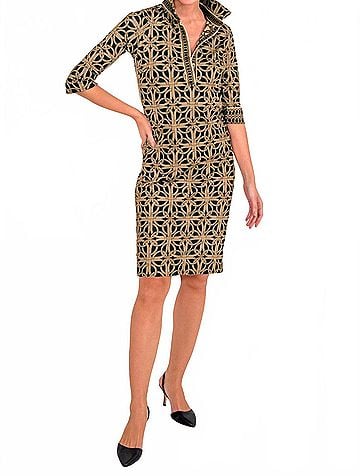 Gretchen Scott Designs Everywhere Dress - Ring Toss in Black (view 2)