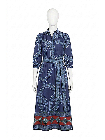 Maude Vivante Remi Midi Dress in Vintage Circles (view 1)