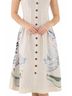 Emily McCarthy Floral Brown Constance Midi Dress in Lavender Fields Size L - photo 4