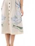 Emily McCarthy Floral Brown Constance Midi Dress in Lavender Fields Size L - photo 5