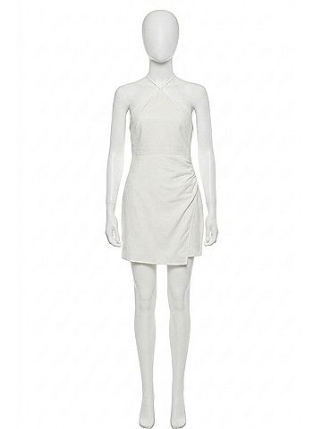 Sophie Rue Mini Halter Dress in White (view 1)