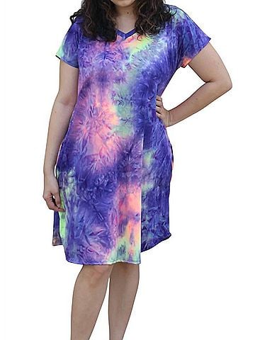 Heimish U.S.A Cancun Tie Dye Dress in Multi (view 2)