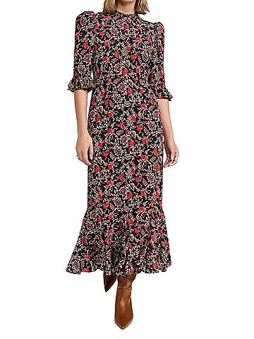 Rhode Felix Midi Dress in La Toile Floral (view 2)