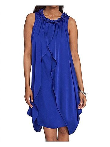Joseph Ribkoff Sleeveless Dress in Royal Blue (view 2)