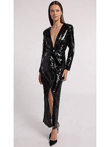 Generation Love Silvanna Sequin Love Dress in Black (view 2)