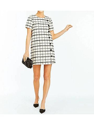 Mestiza New York Isolde Mini Dress in Cream Black (view 2)