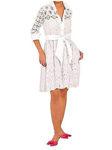Gretchen Scott Designs Little Bo Peep Dress in White (view 2)