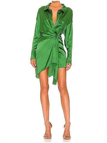 Ser.O.Ya Silk Demi Mini Dress in Amazon (view 2)